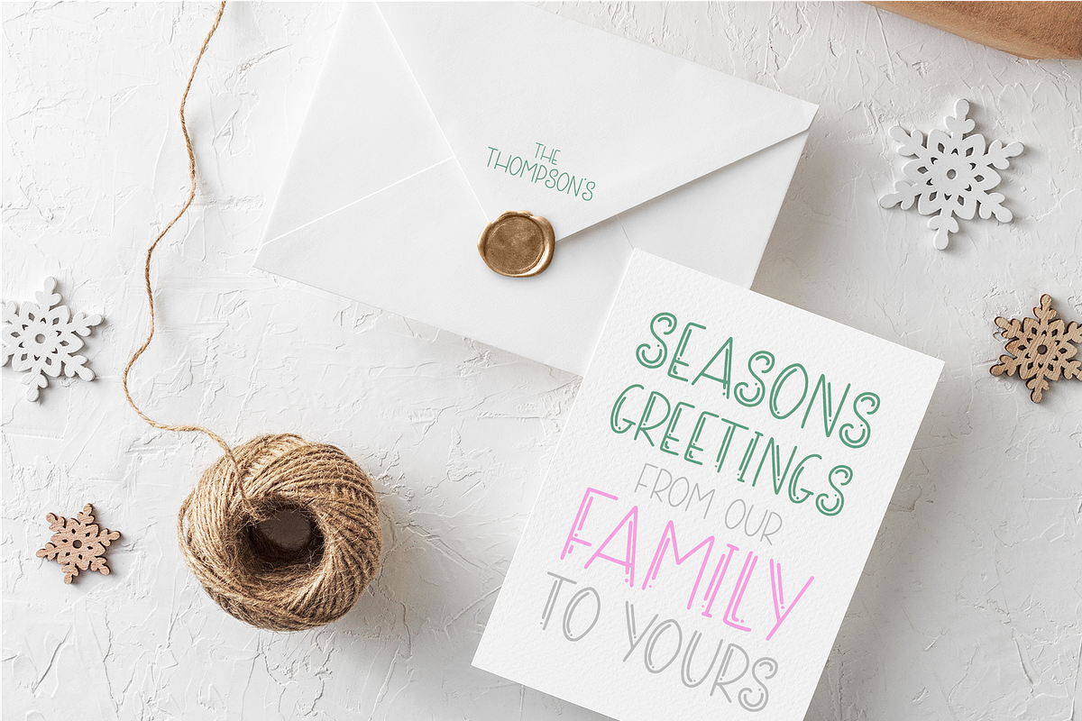 HAPPY HOLIDAYS Font Family, a Font by Blush Font Co. (Photo 11 of 12)
