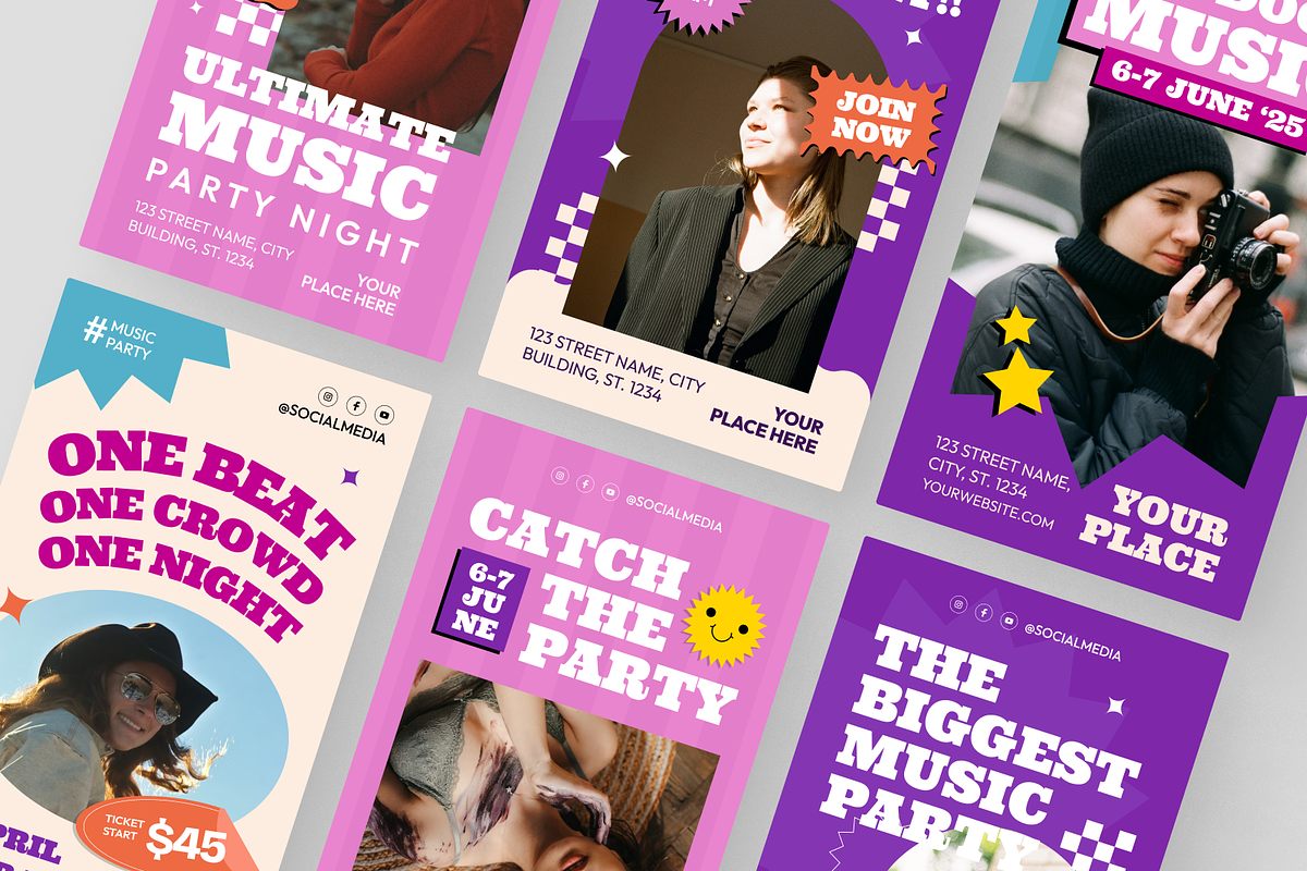 Music Party Instagram Story, a Social Media Template by MMPixelCraft (Photo 4 of 4)