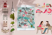 Your map creator Paris, a Decorative Illustration by Marine art (Thumbnail 3 of 4)