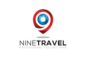 Nine Travel Logo, a Branding & Logo Template by Maximum Designstudio (Thumbnail 1 of 3)