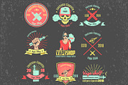 Vintage Emblem Pack  for Vape Shop, a Person Illustration by Vector Market (Thumbnail 4 of 7)