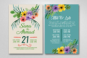 Double Sided Wedding Invitation Card, an Invitation Template by Business Flyers (Thumbnail 2 of 2)