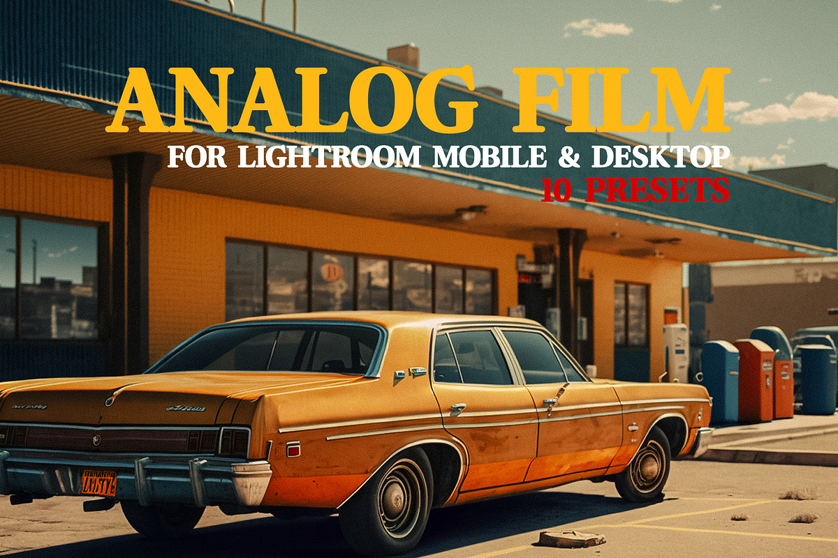 10 ANALOG FILM FOR LIGHTROOM, a Preset Add-On by El Oasis Market (Photo 1 of 9)