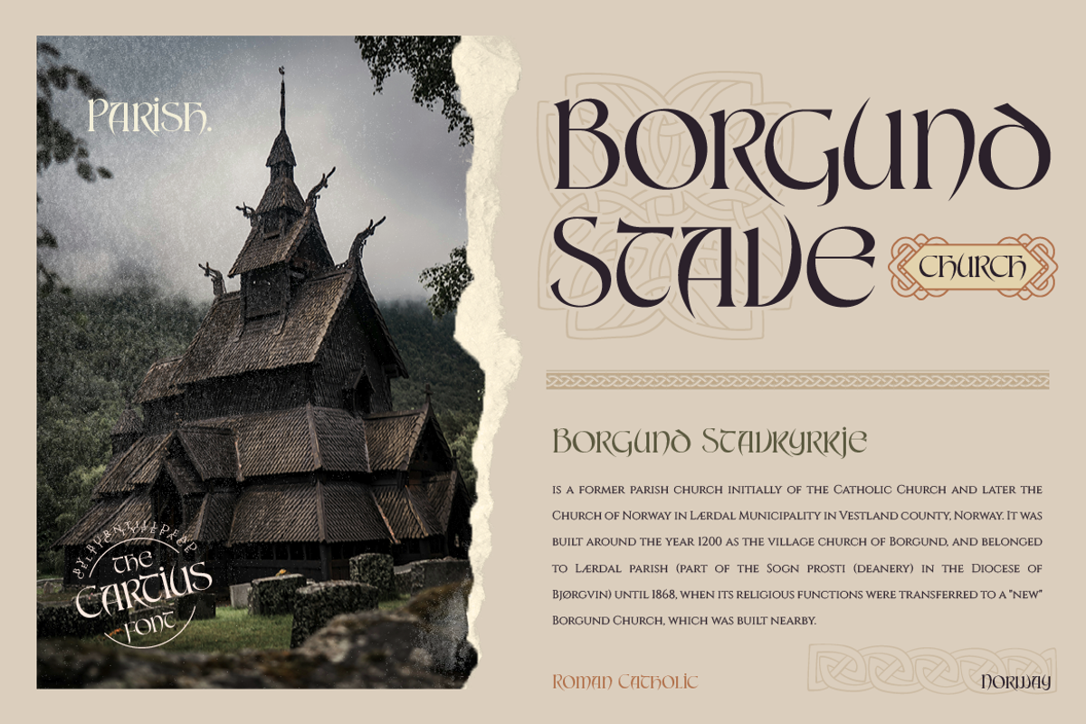 Cartius, a Serif Font by Burntilldead (Photo 4 of 12)
