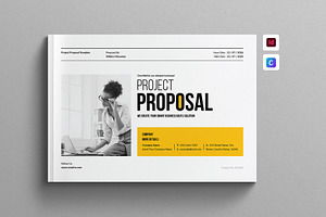 Project Proposal Template Landscape, a Brochure Template by Work-Envance