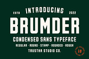 Brumder Font, a Sans Serif Font by trustha (Thumbnail 1 of 10)