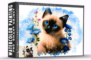 Watercolor Painting Psd Template, a Layer Style Add-On by one-touch (Thumbnail 3 of 5)