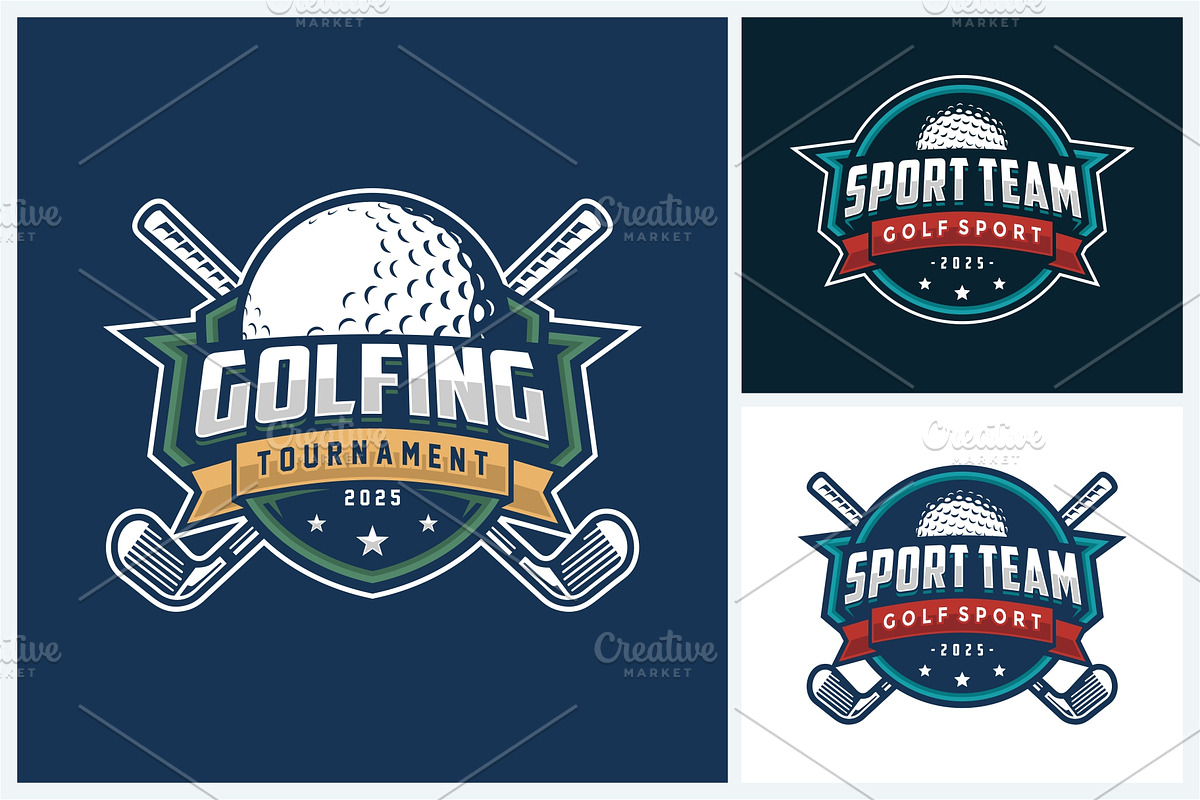 Golf logo sport design template, a Branding & Logo Template by jundio studio