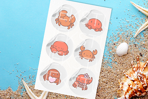 Crab Procreate Stamp Brush Set