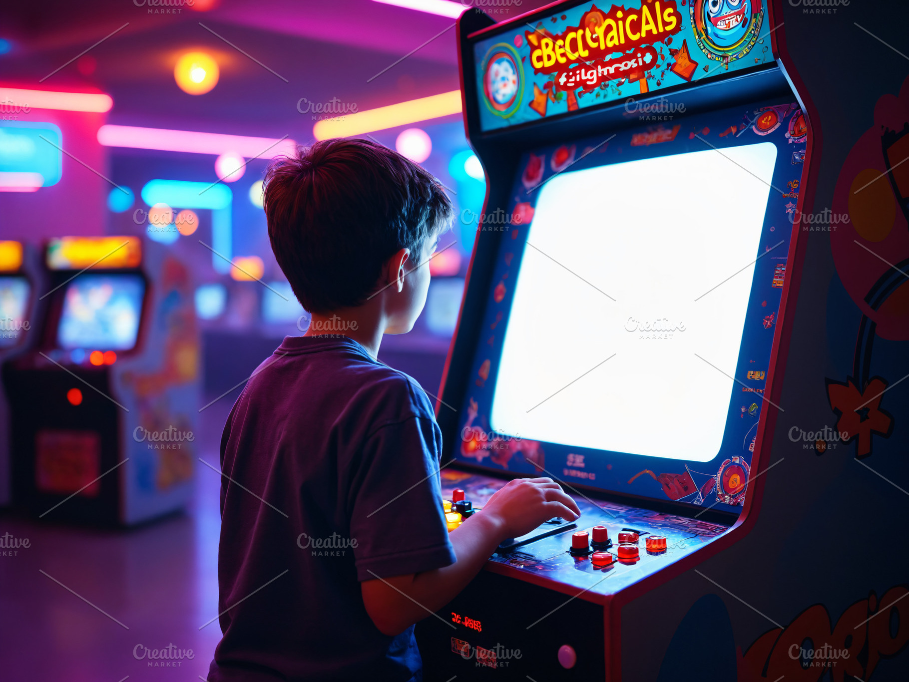 Boy Playing Arcade, a Sports & Recreation Photo by h.utomo