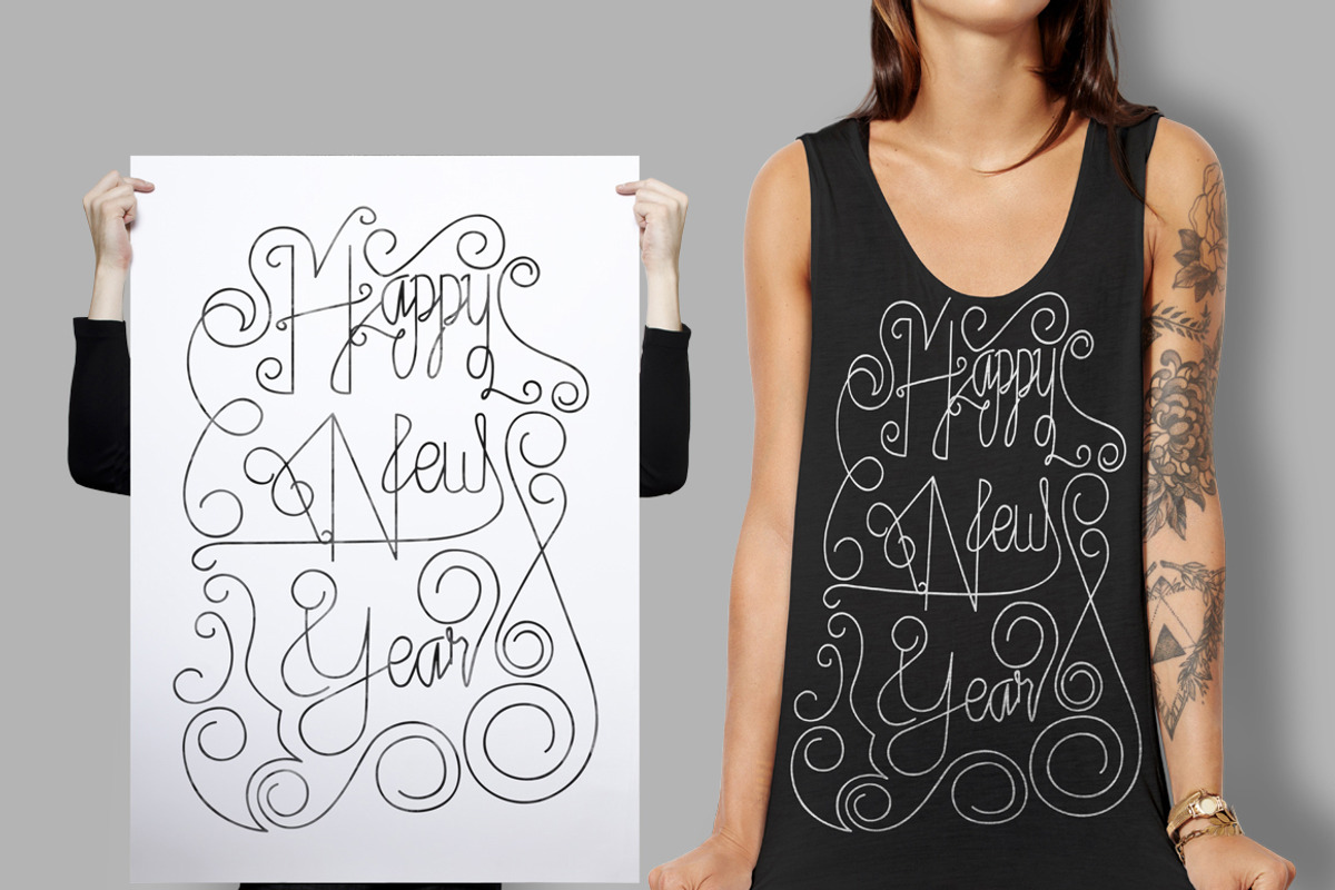 Fantasia Monoline Calligraphy +Bonus preview 4