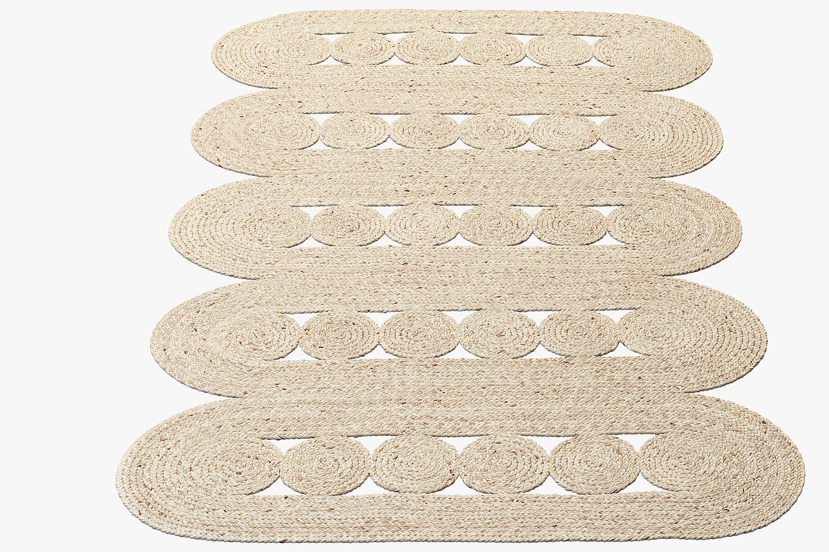 Safavieh Hajri Jute Rug (2 options), a Furniture 3D Model by 3dmitruk (Photo 23 of 23)