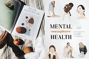 Mental health metaphors, a Healthcare Illustration by divanovskaya_nv (Thumbnail 1 of 27)