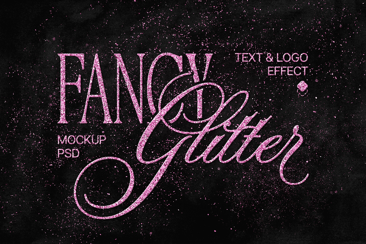 Glam Glitter Text & Logo Effect, a Layer Style Add-On by Design Squad (Photo 1 of 4)