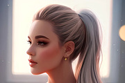 Procreate Realistic Hair Stamps Vol2, a Brush Add-On by OneBerryCreations (Thumbnail 5 of 9)