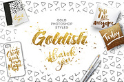 Goldish Kit. Gold Styles with Extras, a Layer Style Add-On by Ruslan Zelensky (Thumbnail 5 of 5)