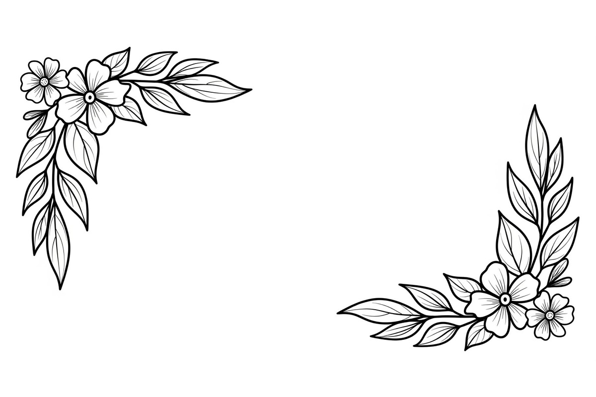 Floral Corner Ornament Clipart Bundl, an Illustration by Creativeshirt (Photo 40 of 48)