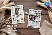 Newspaper Halloween Party Invitation, an Invitation Template by ZoloDesignHub (Thumbnail 4 of 8)