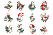 Cute Christmas Goose, an Illustration by Design Market (Thumbnail 2 of 3)