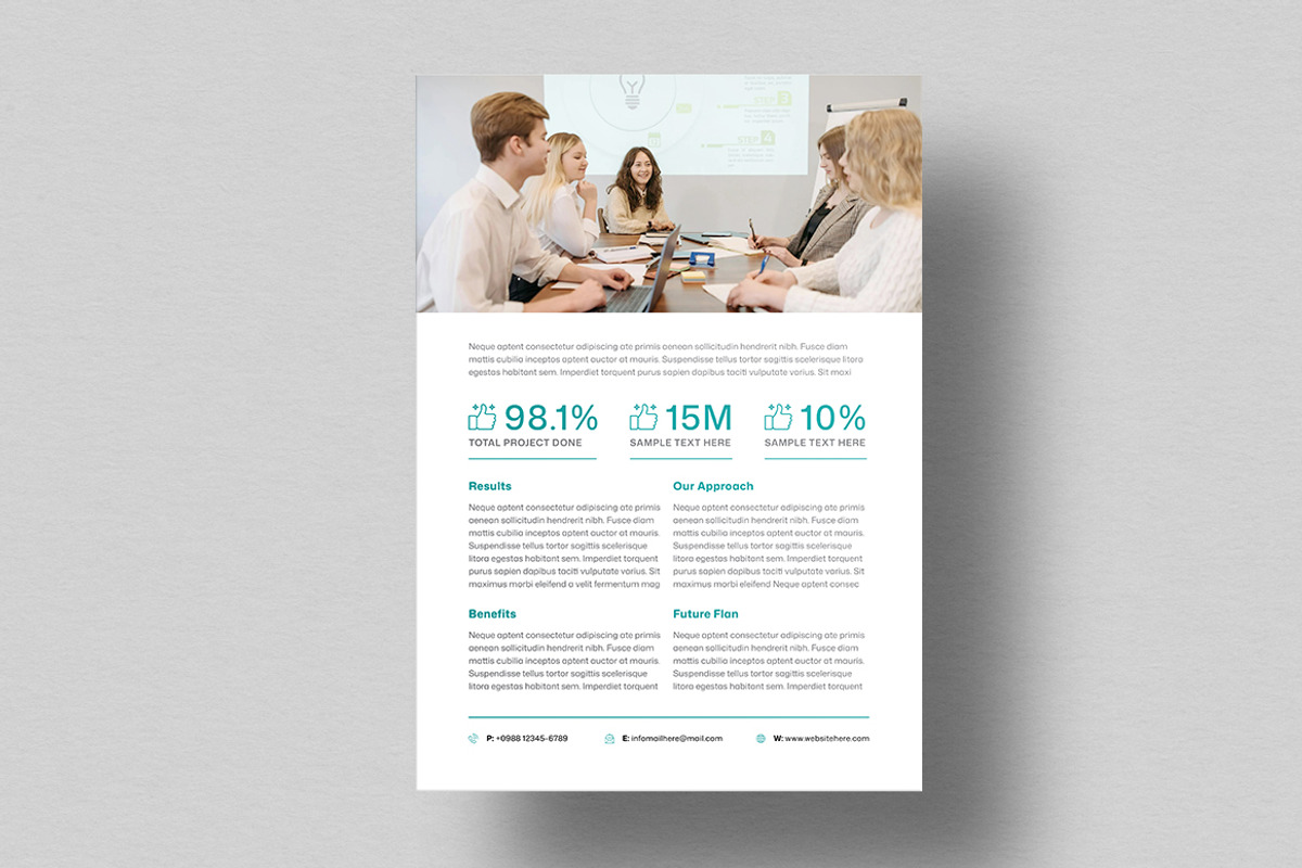 Case Study Flyer | Word, a Flyer Template by HiveArts (Photo 3 of 3)