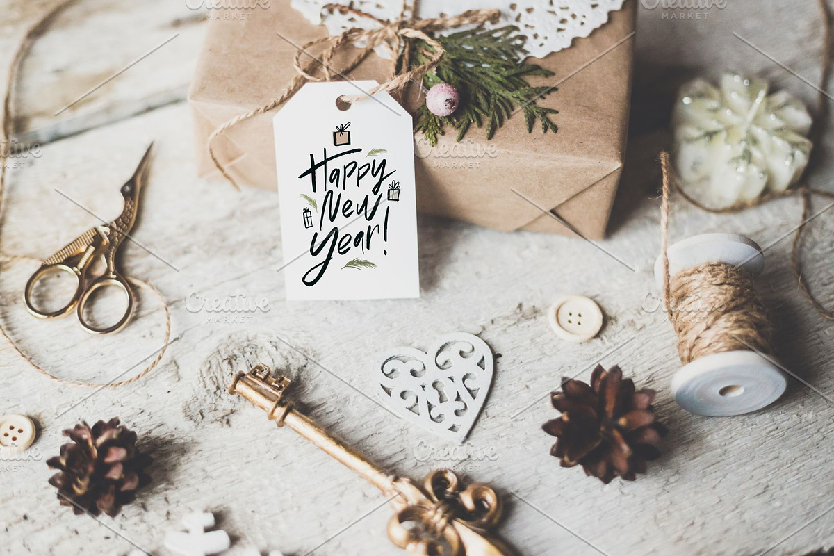 Hand-written Christmas SET, an Illustration by OlgaAlekseenko (Photo 4 of 9)