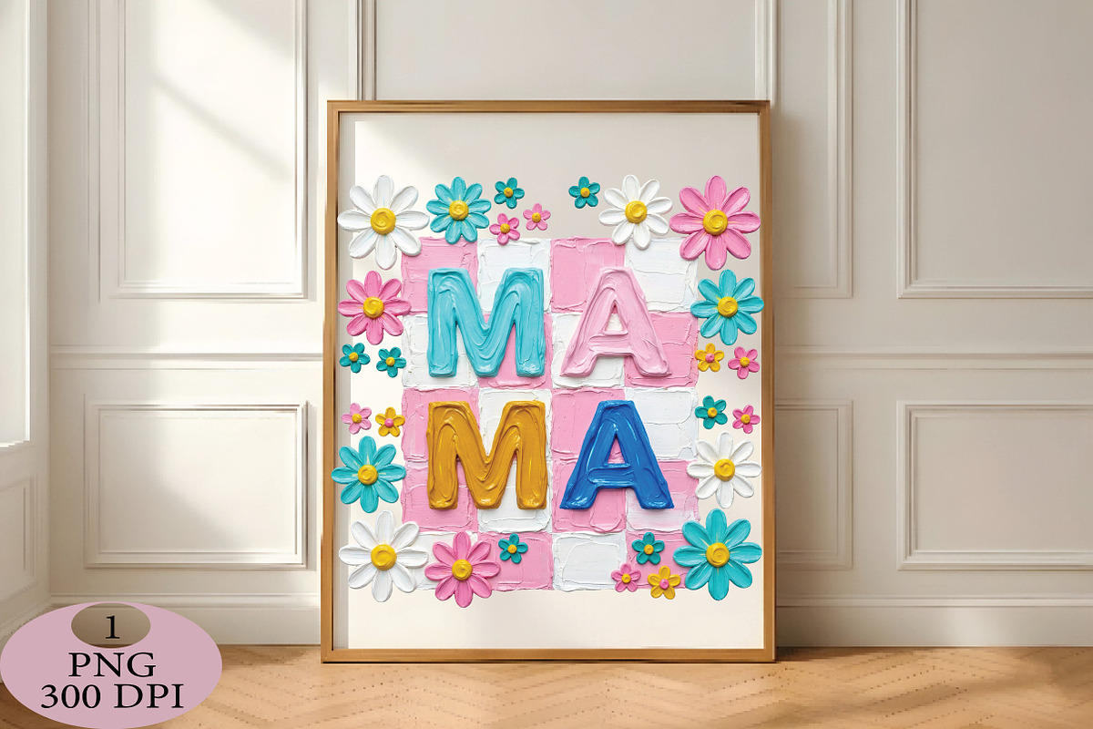 MAMA Hand Painted PNG Floral, an Illustration by Daily.Designs (Photo 4 of 5)