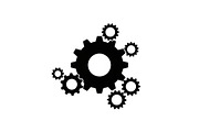 Gear & Cogwheel Silhouette Vector Bu, an Illustration by jahid234 (Thumbnail 2 of 51)