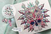 Ethnic Collection: Owl, an Animal Illustration by ArtoJoy (Thumbnail 1 of 5)