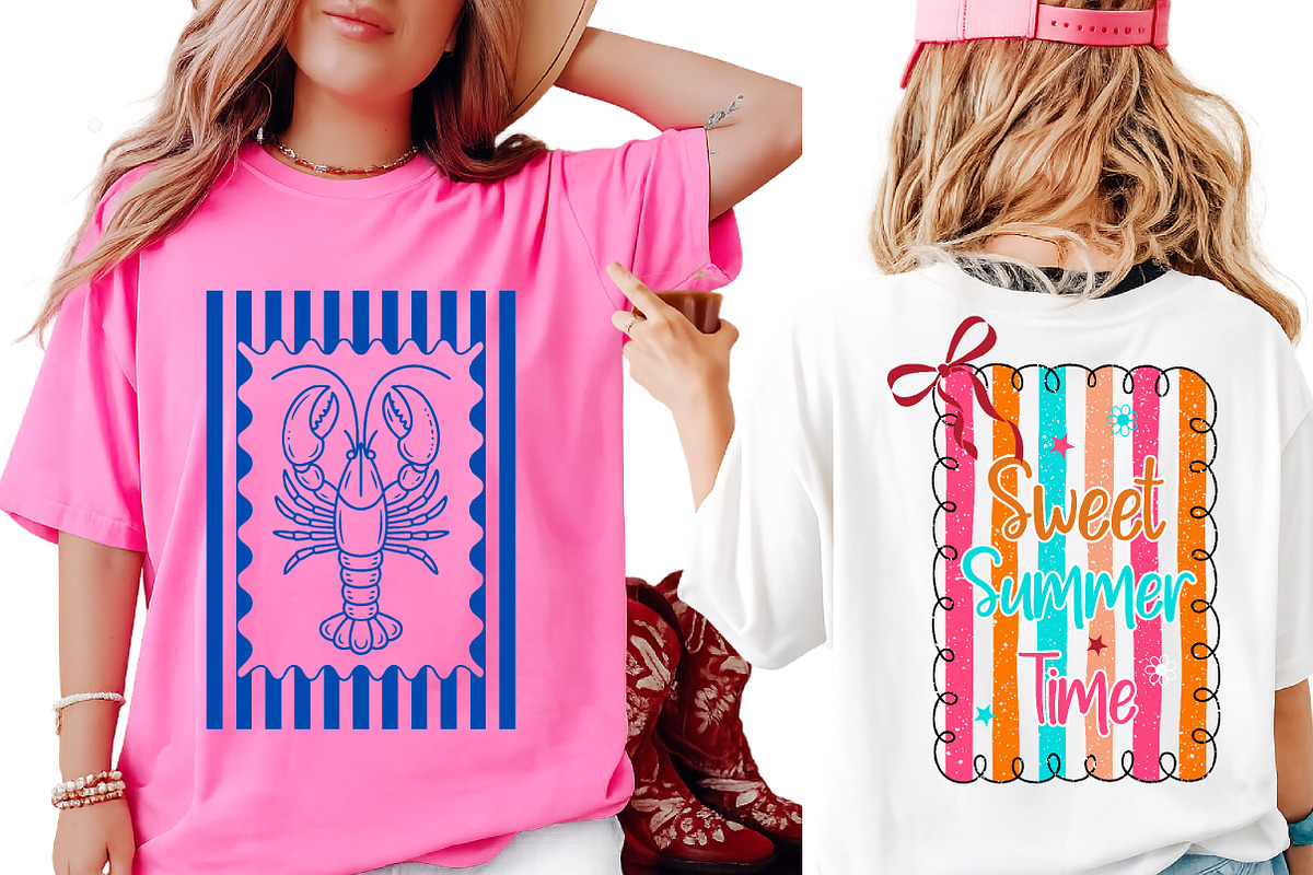 Striped Sweet Summer Time Png, an Illustration by Libby Wishes (Photo 2 of 3)