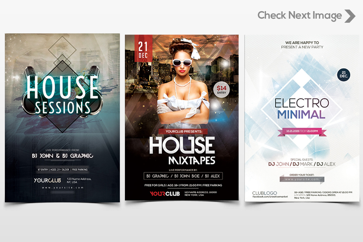 10 PSD Flyers - Bundle, a Flyer Template by PixelsDesign