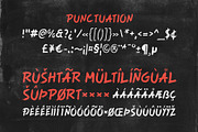 Rushtar - Brush Grunge Typeface, a Handwritten Font by Drizy (Thumbnail 5 of 10)