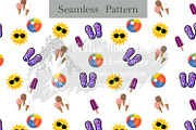 Summer Fun Seamless Pattern | Beach, an Illustration by Willow Paige Farms (Thumbnail 1 of 4)
