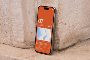 Stone iPhone Pro Mockup LUX-07