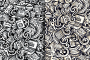 Travel Graphics Doodles Patterns, a Decorative Illustration by BALABOLKA (Thumbnail 3 of 6)