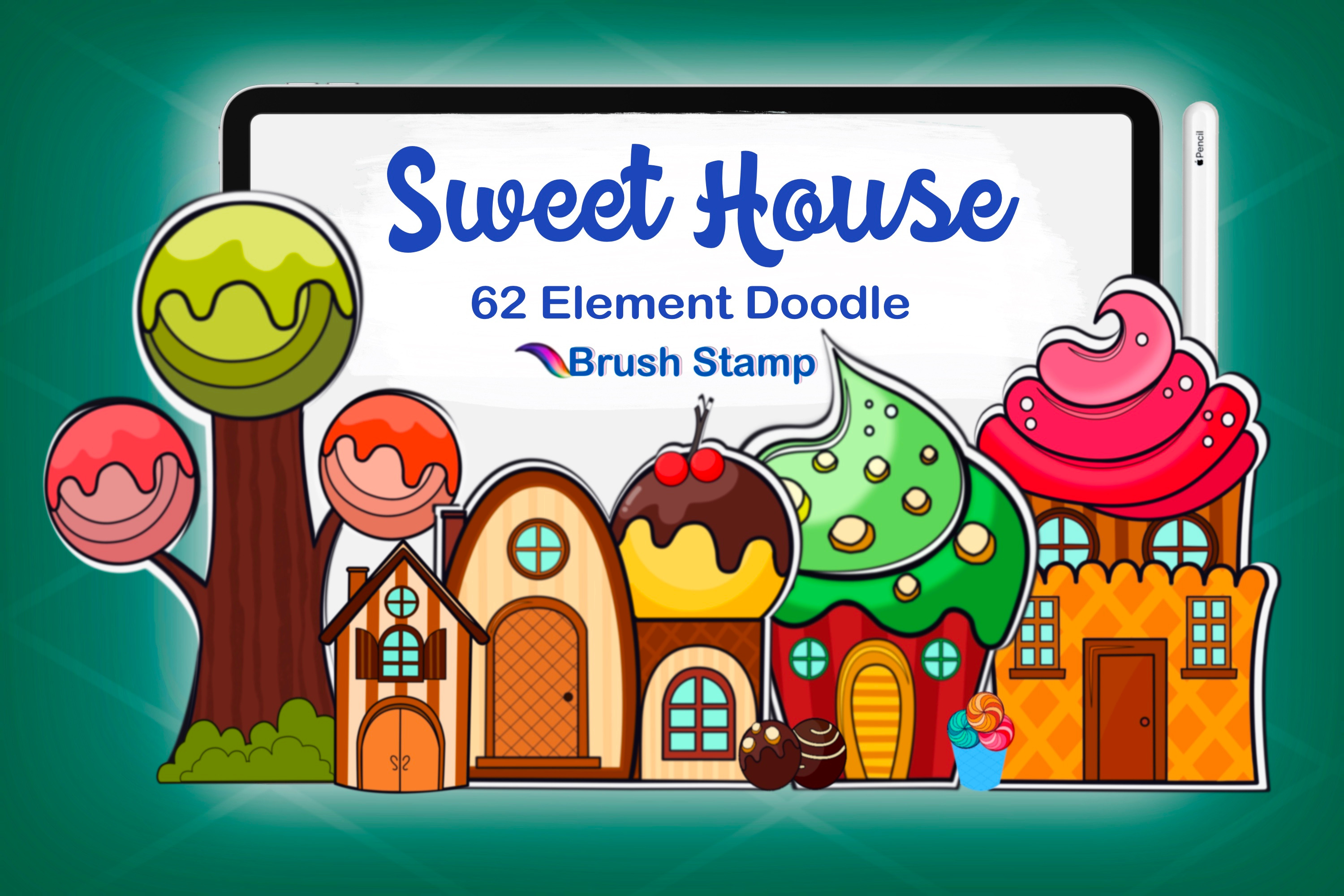 Build House Fairy DIY Design Creative Procreate Brush Stamp