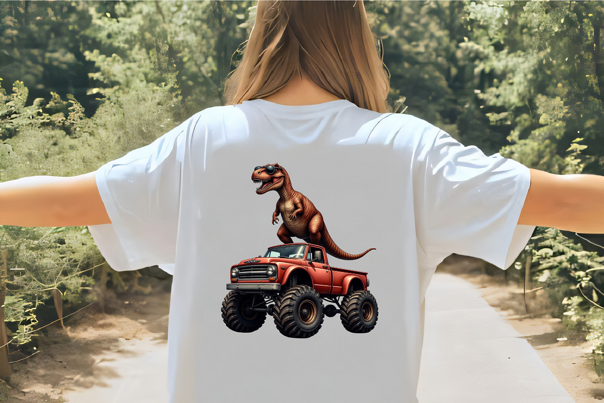 T-Rex Dinosaur Monster Truck Sublima, an Illustration by CrexoraLab (Photo 5 of 5)