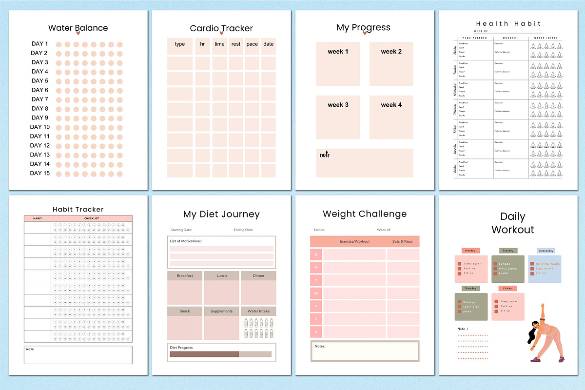 2026 Fitness & Meal Planner For KDP preview 5