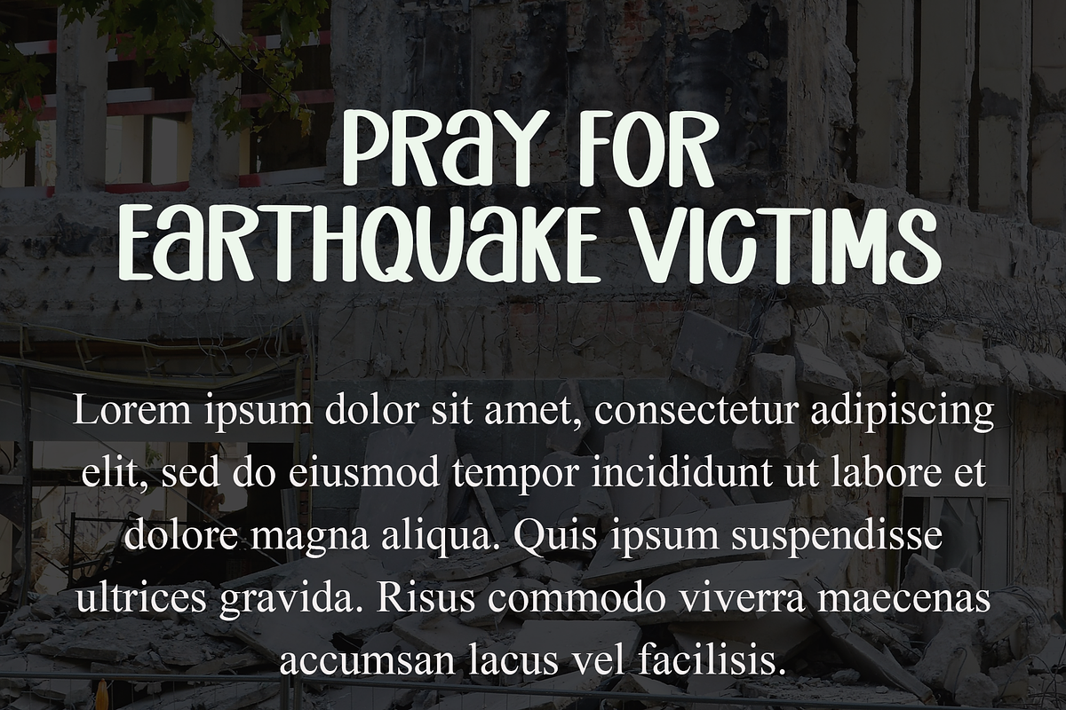 Earthquake, a Sans Serif Font by InermediaSTUDIO (Photo 8 of 8)