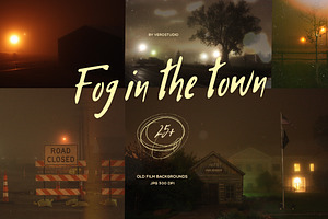Foggy old film background collection