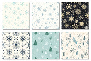 Winter Snowflake Seamless Textures, a Texture Graphic by Dream Creation (Thumbnail 2 of 7)