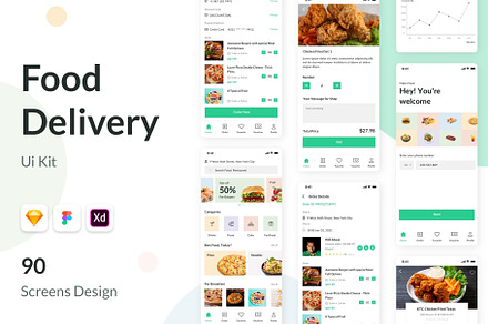Food Order Delivery Mobile App UI Ki