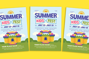 Summer Kids Festival Flyer, a Flyer Template by Gumico Studio.