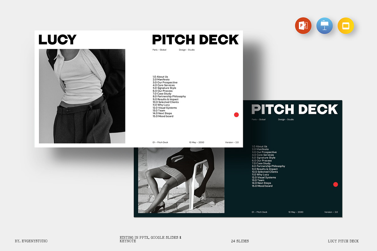 Lucy Pitch Deck Template