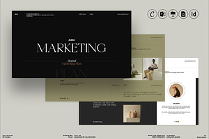 AURA Marketing Plan Presentation, a Presentation Template by GoldenPixelStudio