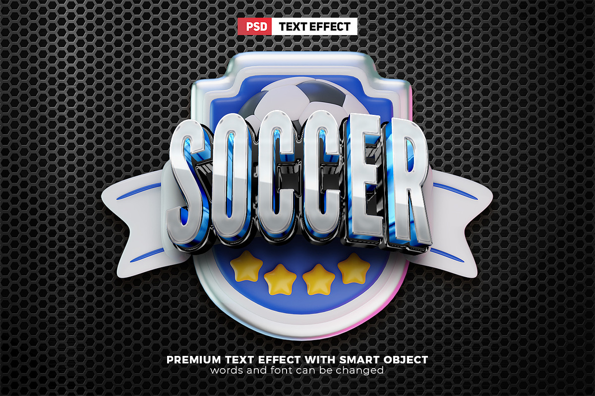 Super Soccer Team 3D Text Effect, a Layer Style Add-On by Agung Kreatif