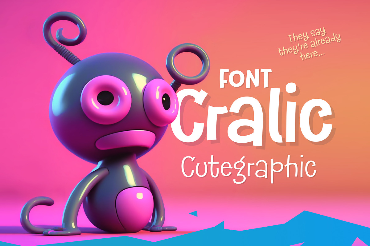 Cralic modern kids children font, a Handwritten Font by popskraft (Photo 1 of 21)