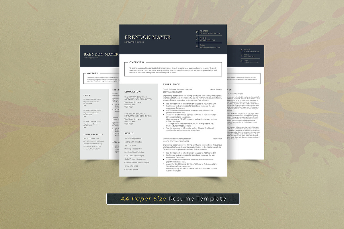 Canva Resume Template, a Resume Template by DesignDevisers (Photo 5 of 10)