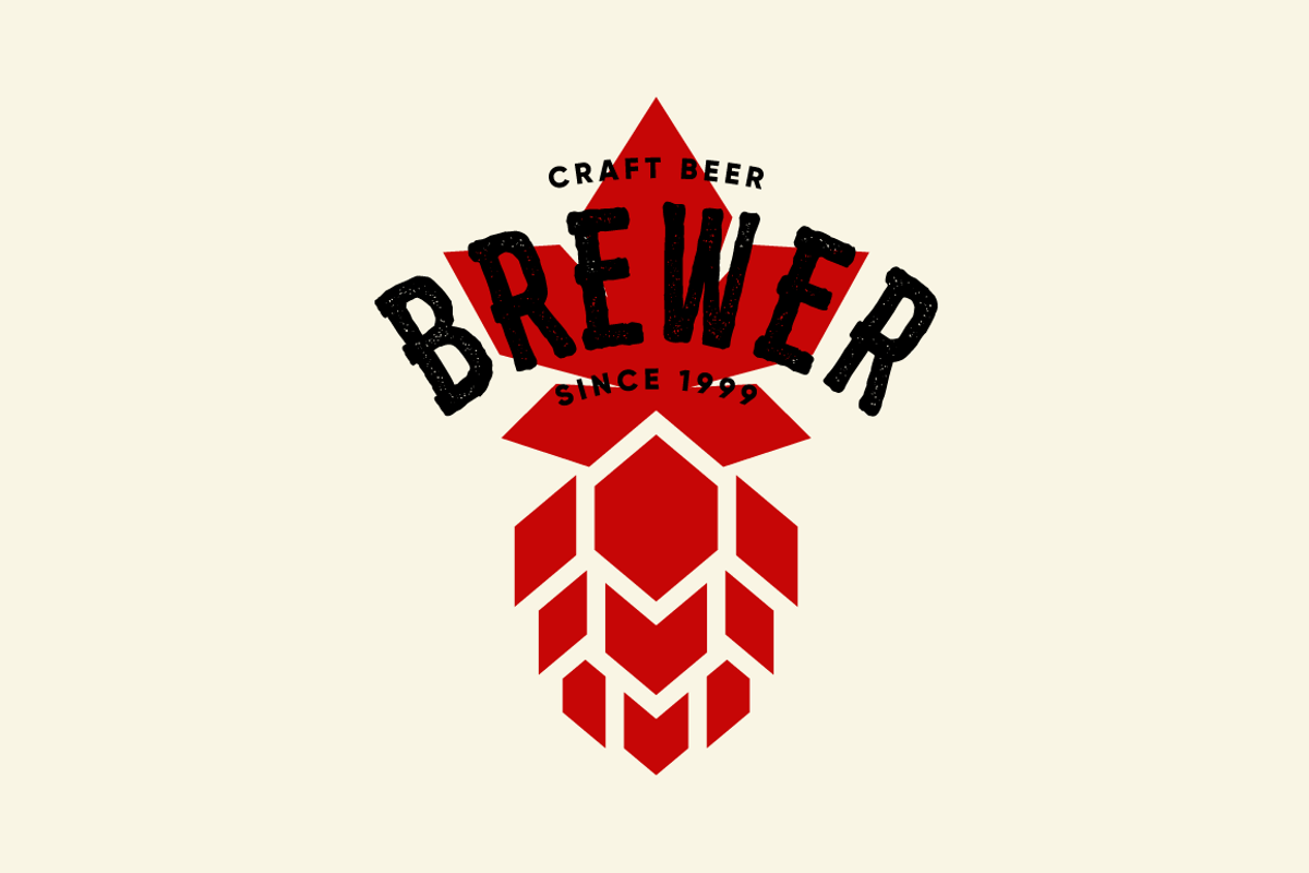 Craft beer brewery vector logo, a Food Illustration by provector (Photo 1 of 3)