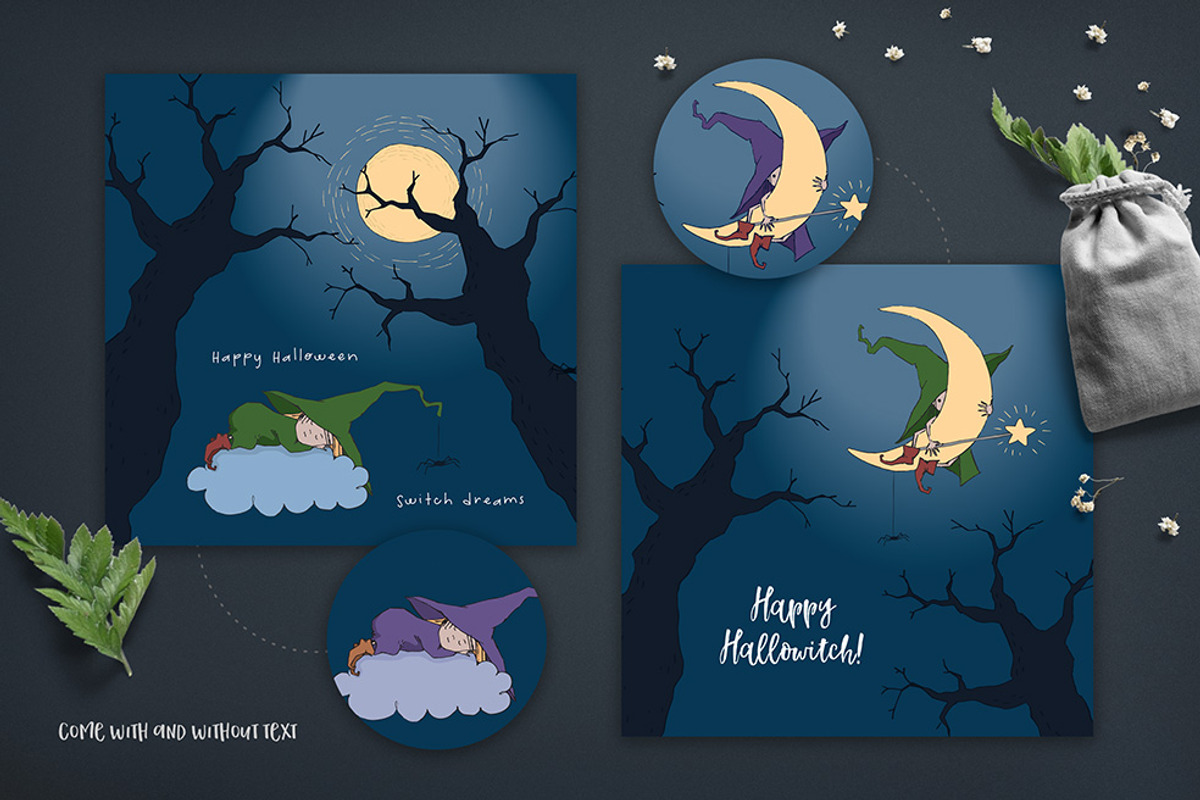 Cute Halloween Collection, an Illustration by Eva Katerina (Photo 9 of 19)