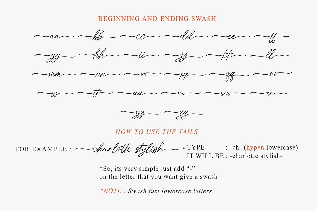 Charlotte Stylish Modern Calligraphy, a Handwritten Font by Myn Type (Photo 18 of 19)